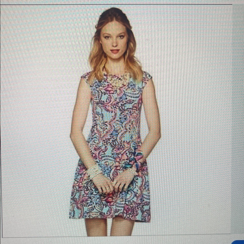 Lilly Pulitzer Briella Dress in Aqua Bait and Switch Size XS